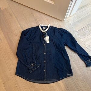 Bonton denim blue blouse